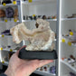 Pink Amethyst on Wooden Base
