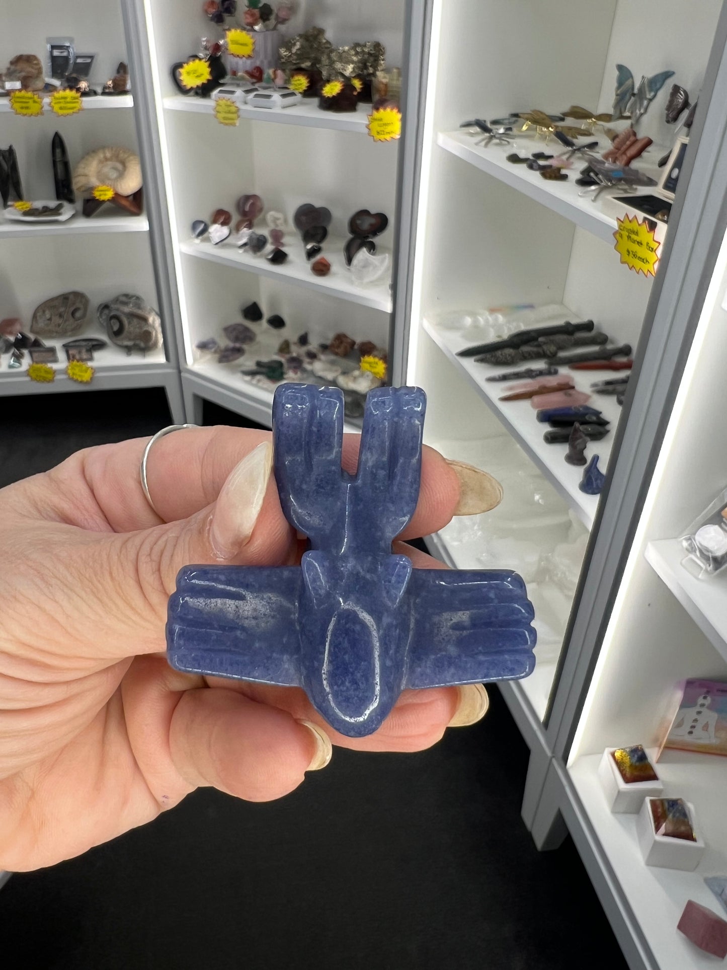 Blue Aventurine Character Carving