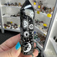 Black Obsidian with Silver Pattern Tower