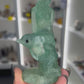 Fluorite Mermaid on Dolphin