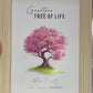 Rose Quartz Chip Tree Frame