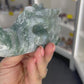 Moss Agate Dragon Head
