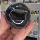 Druzy Black Agate Sphere with Stand