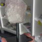 Rose Quartz Raw Specimen on Stand