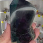 Black Fluorite Tower (UV Reactive)