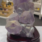 Amethyst Cluster on Custom Wooden Stand