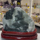 Huge Jade Landscape on Wooden Stand