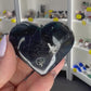 Black Fluorite Heart (UV Reactive)