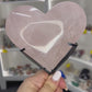 Rose Quartz Heart on Stand