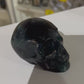 Black Fluorite Skull (UV Reactive)
