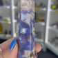 Blue Flower Agate Tower