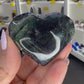 Black Fluorite Heart (UV Reactive)